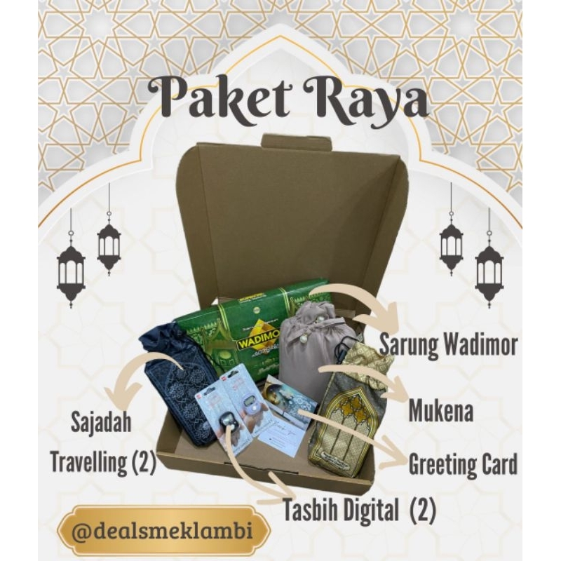 hampers mukena sarung | paket raya