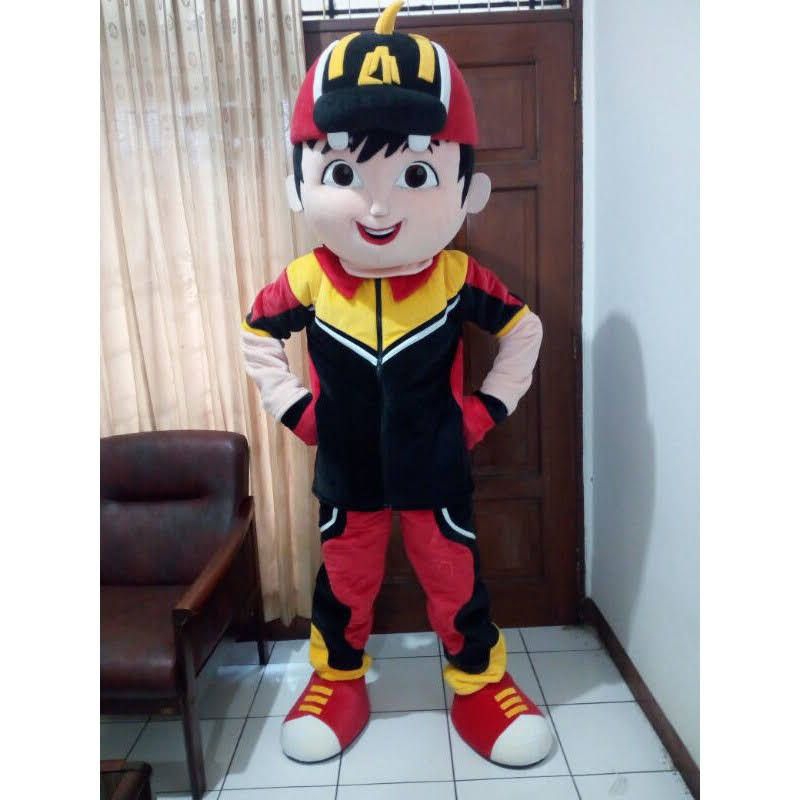 kostum badut boboiboy merah