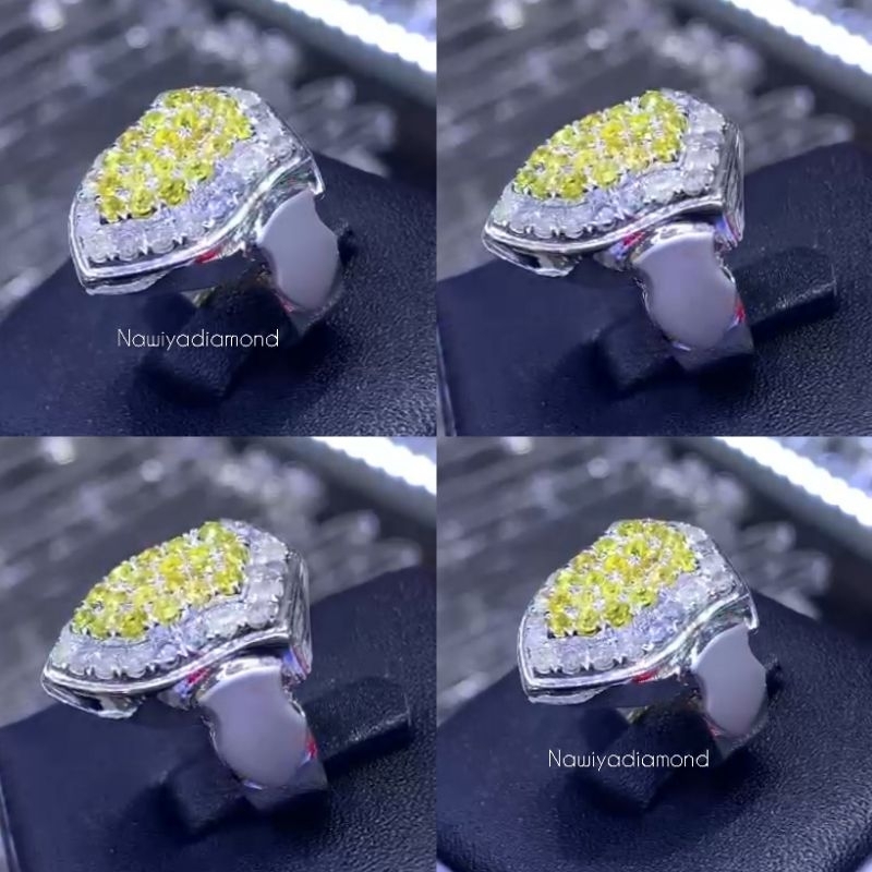 Cincin Berlian Model Trompah Asli Original 100%