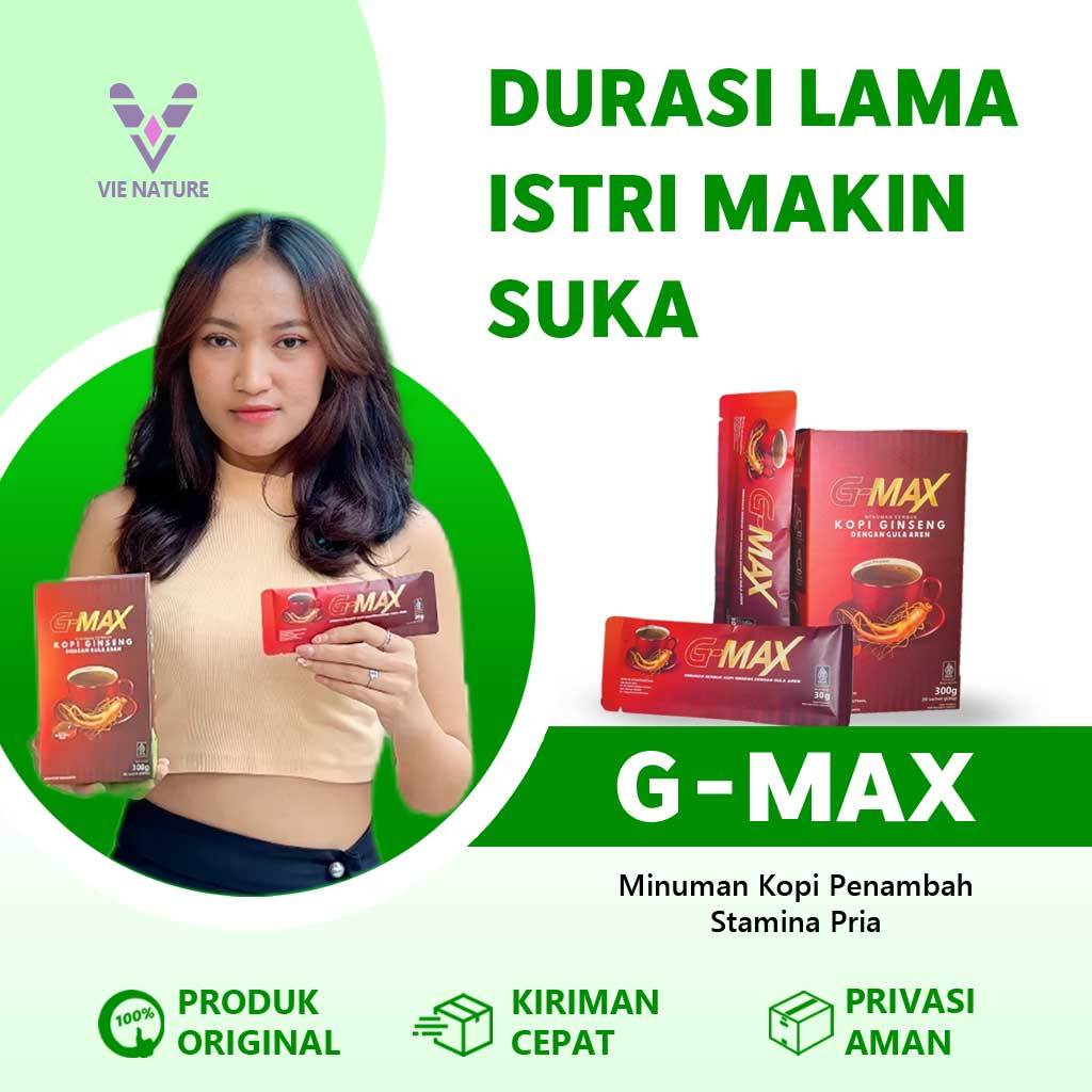 Kopi Ginseng G-Max Coffee Penambah Stamina Pria Kuat Tahan Lama Ijin BPOM