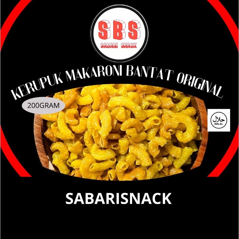 

SABARISNACK 200GRAM CEMILAN SNACK KERUPUK MAKARONI BANTAT ORIGINAL MANTAP
