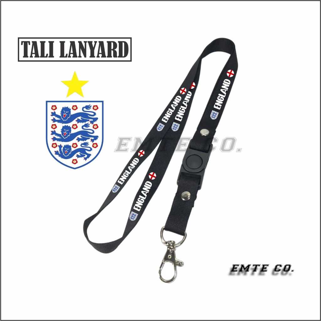 

LANYARD ENGLAND TALI LANYARD ID CARD/GANTUNGAN HP
