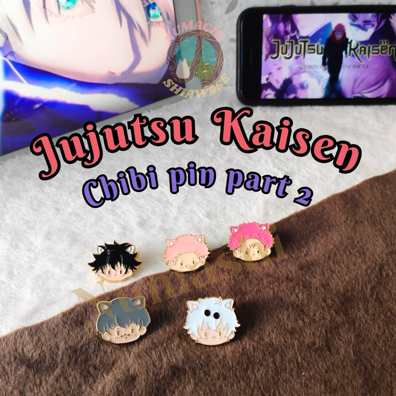 [PART 2] JUJUTSU KAISEN JJK PIN ENAMEL BADGE BROS AKSESORIS KOLEKSI CHIBI YUJI ITADORI SUKUNA GOJO G