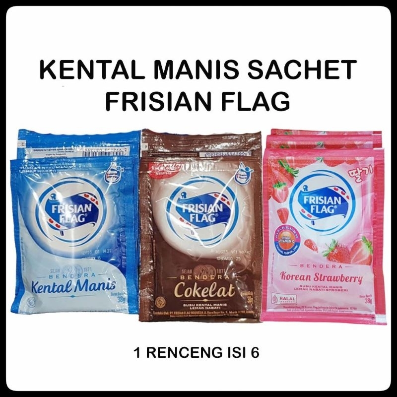 

Susu Bendera Frisian Flag / Susu Frisian Flag Renceng isi 6 Sachet