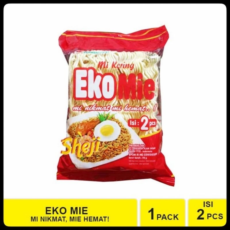 

Mie Kering Eko mie / Eko mie 120gr isi 2 biji / Eko mie isi 2