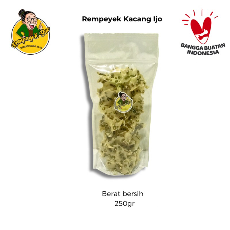 

Rempeyek Kacang Ijo by Rempeyek Bue Pouch 250gr Terlaris
