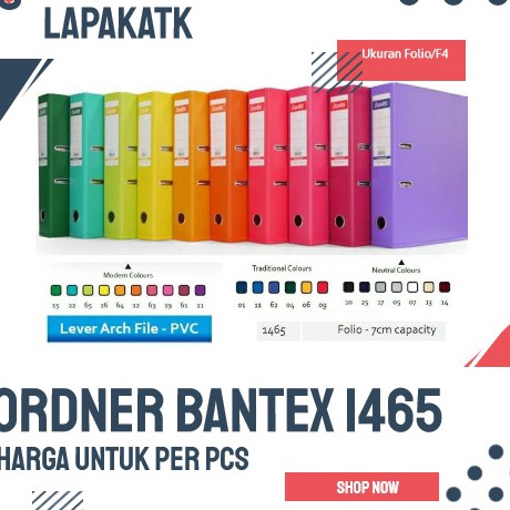 

Jangan Sampai Kehabisan BANTEX ORDNER F4 1465 ORDNER FOLIO BANTEX PUNGGUNG 7 CM