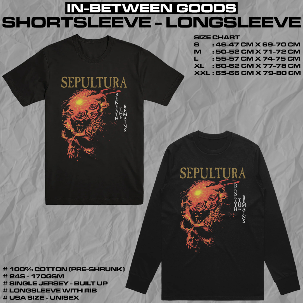 SEPULTURA - BENEATH THE REMAINS | T-SHIRT | LONGSLEEVE | BAND MERCH