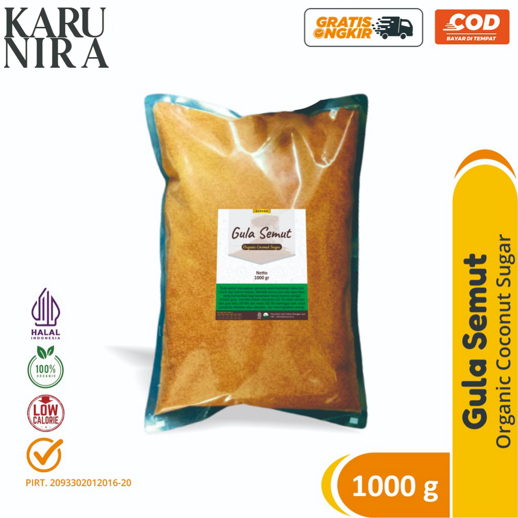 

Gula Semut Bubuk Kelapa Organik Asli 1 kg