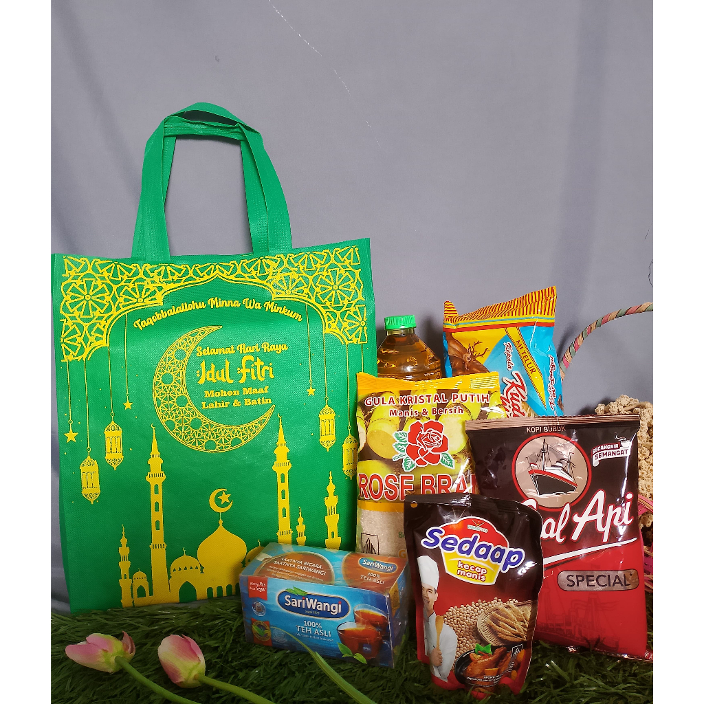 

Tas Sembako untuk Parsel Idul Fitri