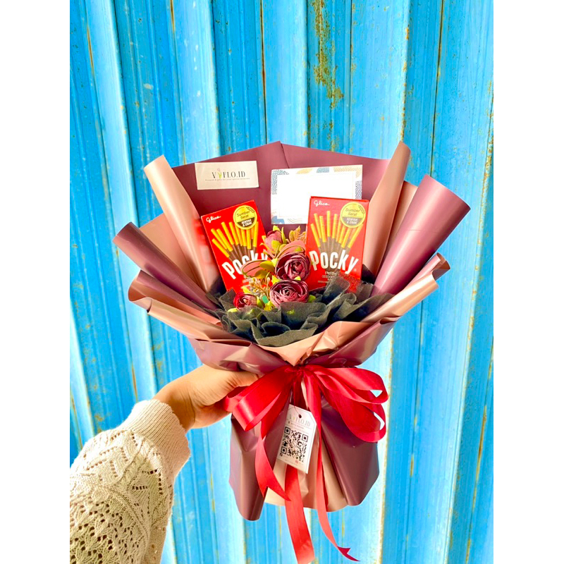 

buket custom buket snack buket wisuda buket pocky