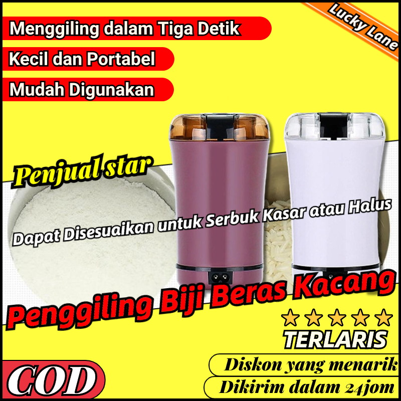 Blender Chopper Bubuk Giling Kopi Cabe Beras Kacang Biji Portable