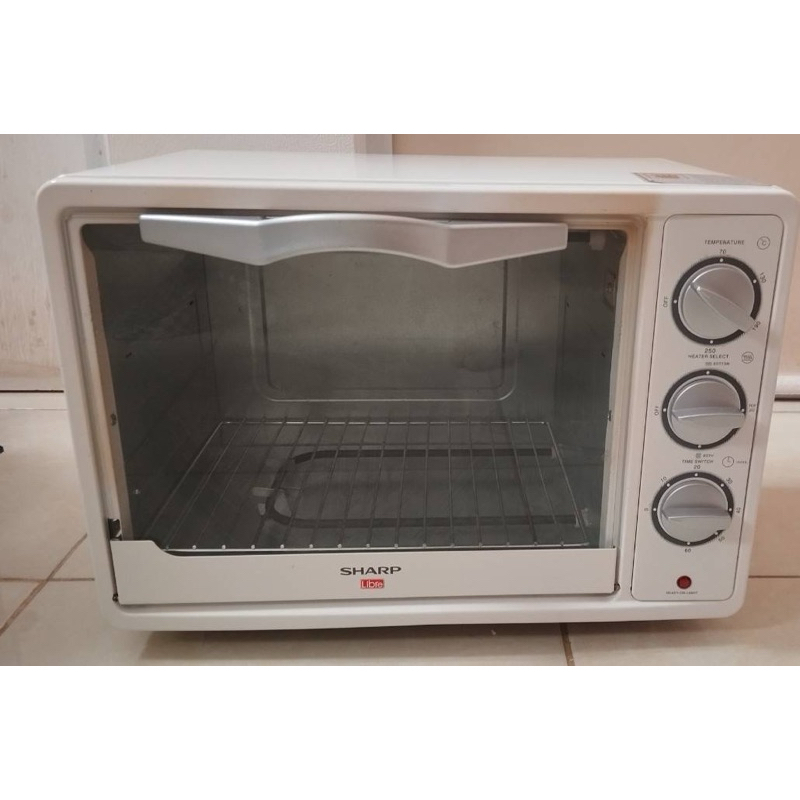 OVEN SHARP EO-18 L9(W) 800Watt 18 Liter Oven Toaster Open Pemanggang Grill, Convection Stainless (Se