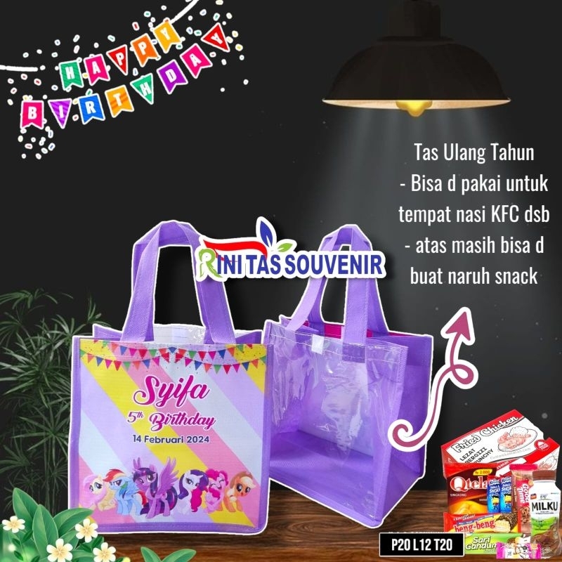 

PROMO TAS TERLARIS DI SHOPEE TAS ULTAH ULANG TAHUN ANAK CUSTOM HAMPERS ULANH TAHUN 20*12*20