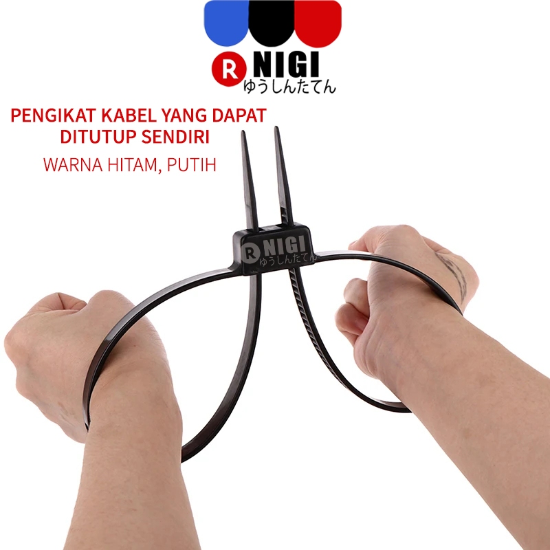NIGI 3pcs Borgol Tangan Plastik Police/ Borgol Tangan Plastik Sekali Pakai