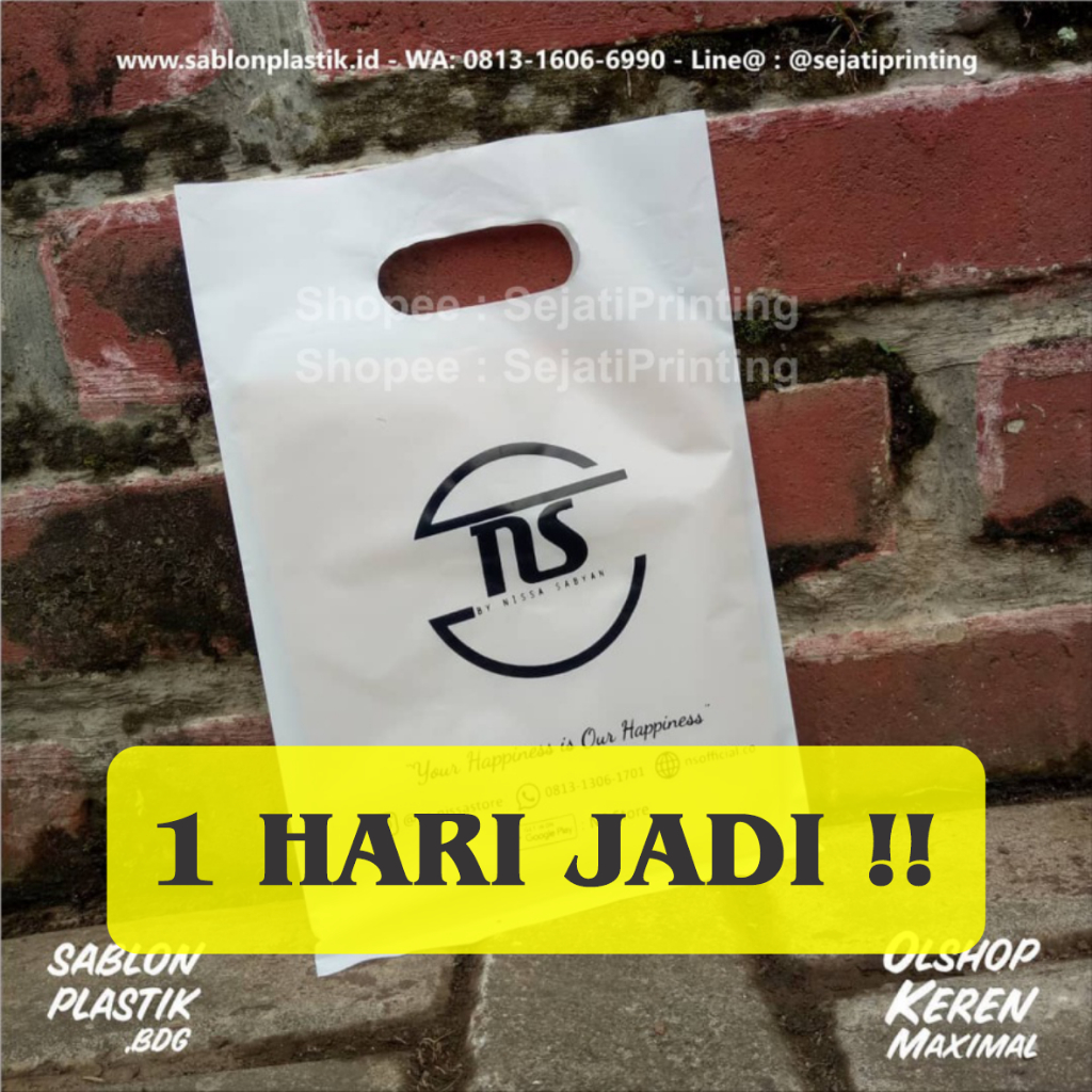 

Sablon Plastik Murah 20x28cm, FREE DESAIN - SEJATIPRINTING- HD PLONG | Salinan