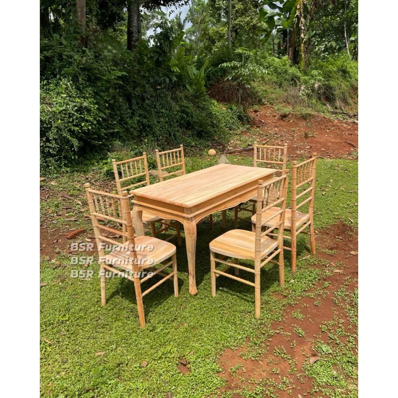 set kursi akad / set meja akad / set kursi tifany