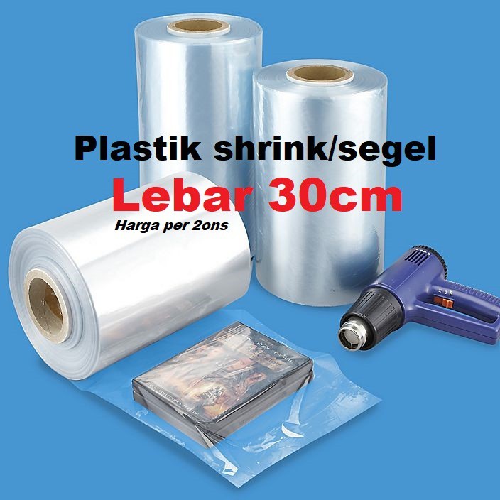 

plastik shrink rol 45cm / plastik segel per 200grm (baca diskripsi)
