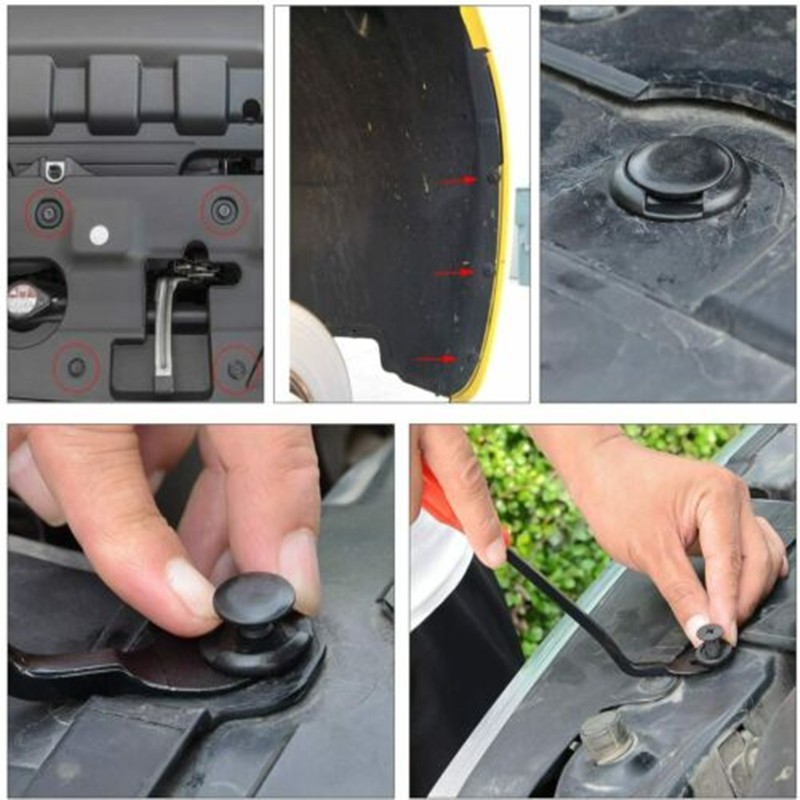 【620PCS】Klip Bumper Mobil/Universal Baut Rivet Clip Plastik Kancing Pengikat Body Frame & Bumpers Motor Image 9