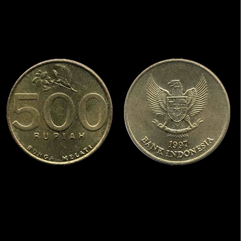 Koin Kuno 500 Melati Tahun 1997 - 2003 Original Terawat / 500 Melati Kecil