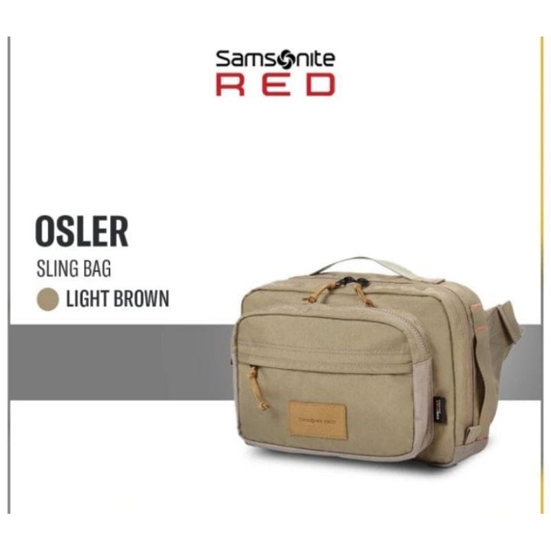 Samsonite Osler Sling Bag Waist Bag Brown