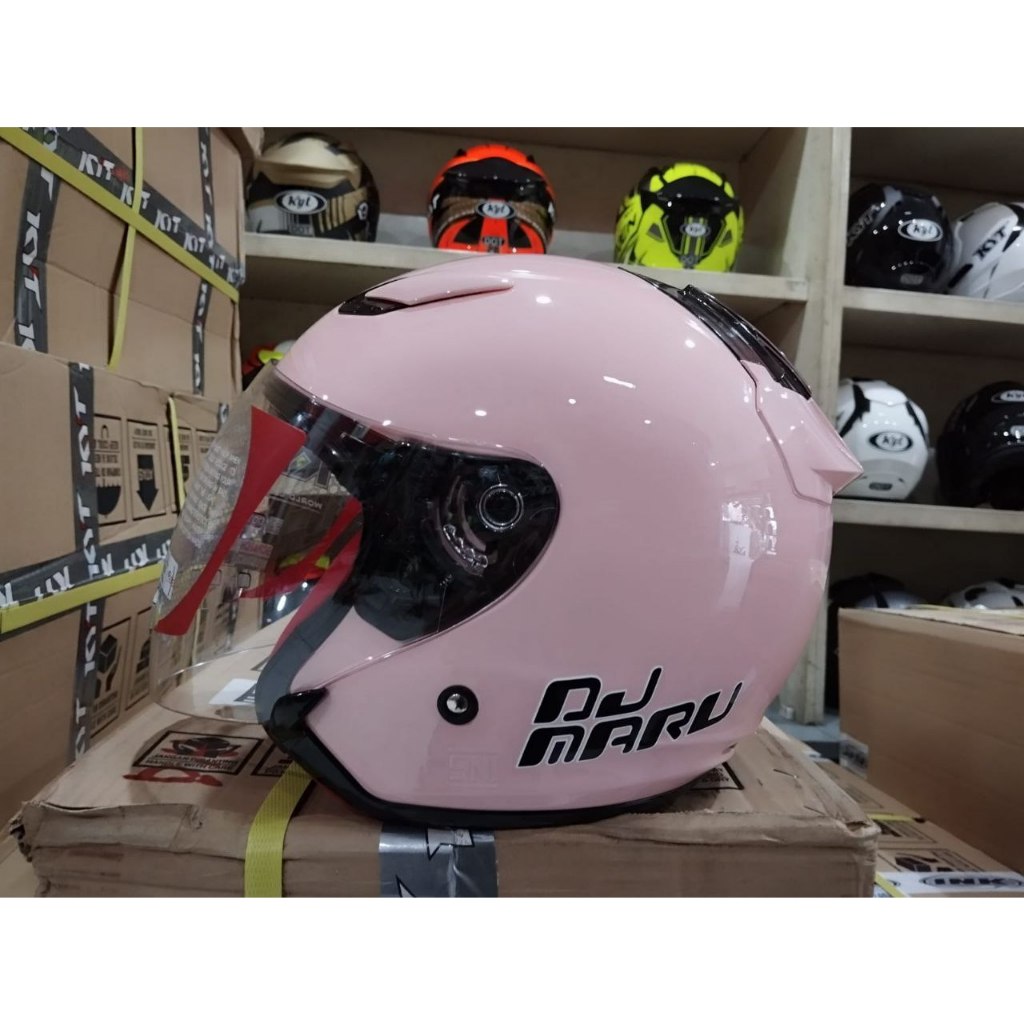 HELM KYT DJ MARU LIGHT PEACH ORIGINAL HELM HALF FACE KYT DJMARU LIGHT PEACH ORIGINAL MURAH HELM TOUR