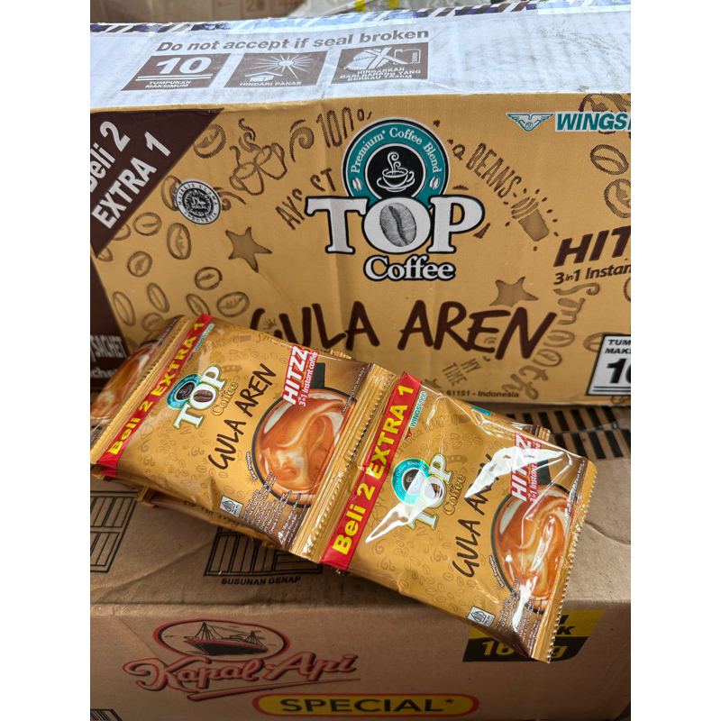 

top coffee gula aren 1 renceng 15 sachet