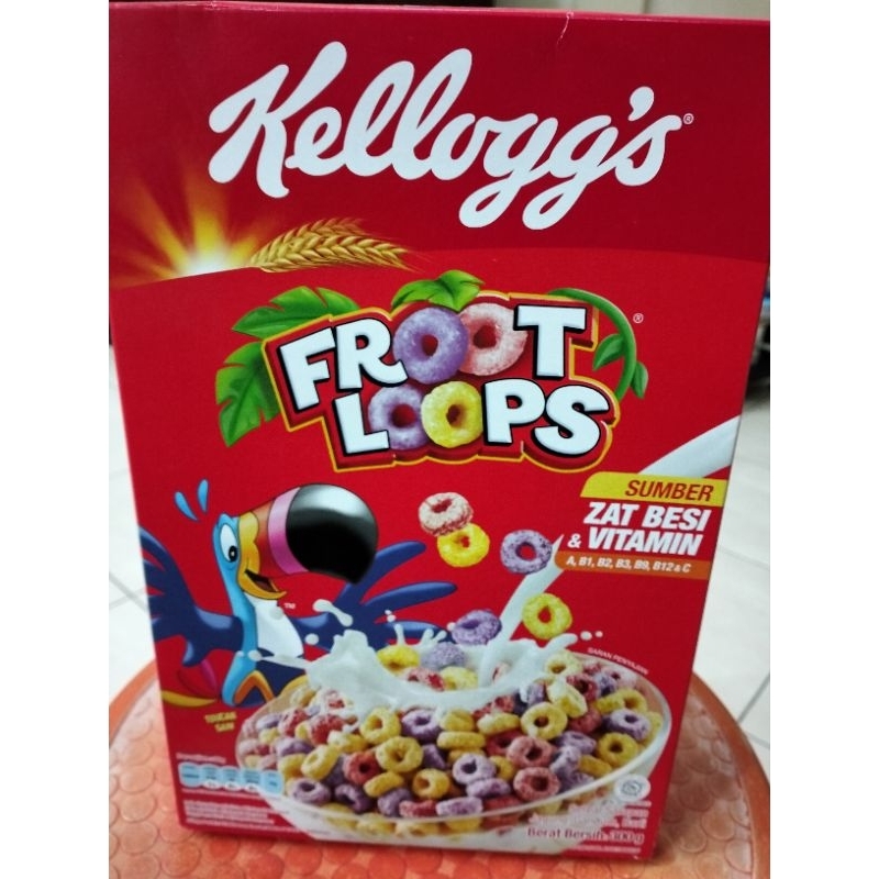 KELLOGG'S Froot loops sereal 300 gram Halal MUI