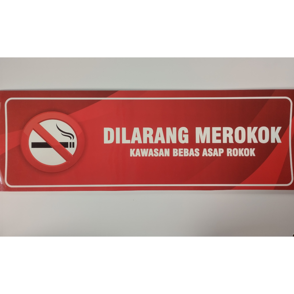 

Stiker Dilarang Merokok / Area Bebas Asap Rokok / No Smoking Area