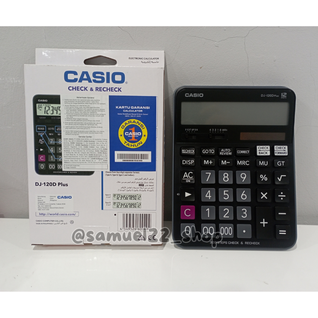 

Kalkulator CASIO DJ-120D Plus 12 Digit