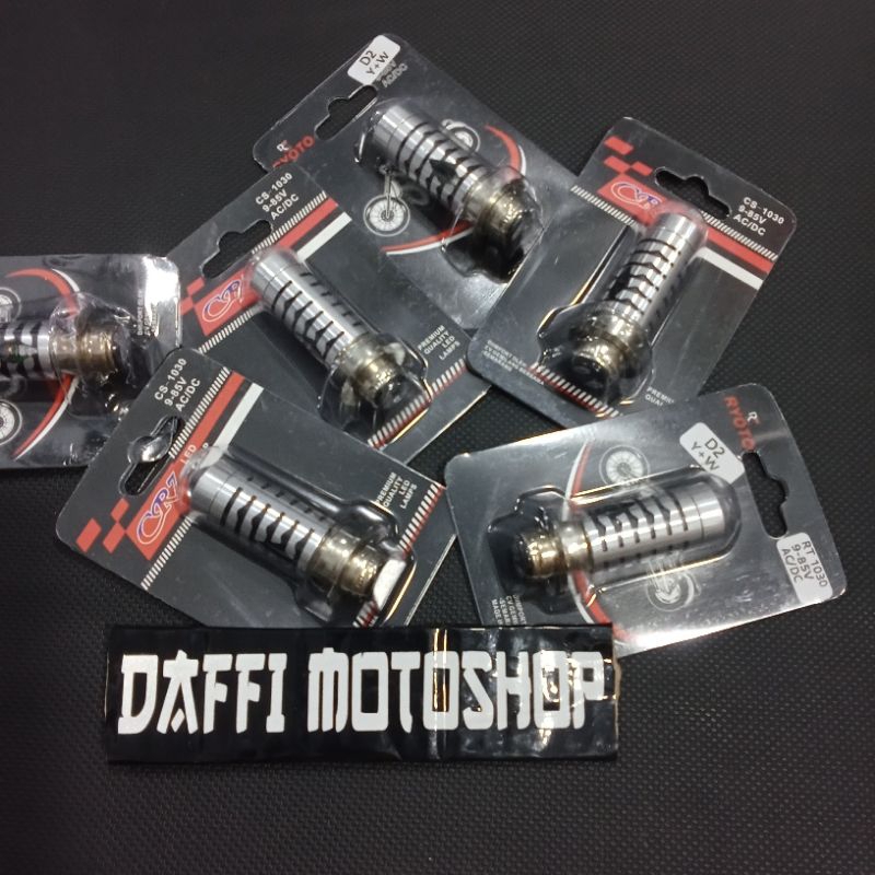 Lampu Utama LED H6 D3 Laser Senja Biru High Low CR7