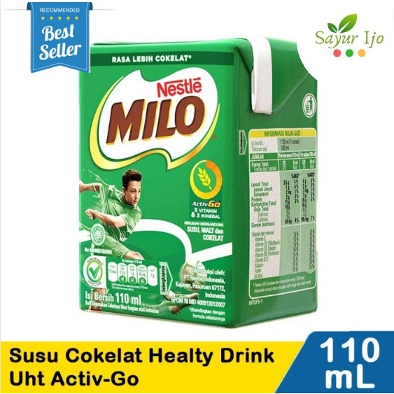 

MILO Susu UHT Cokelat 110 ML / Kotak Chocolate Milk Susu Coklat Asli Minuman Instant