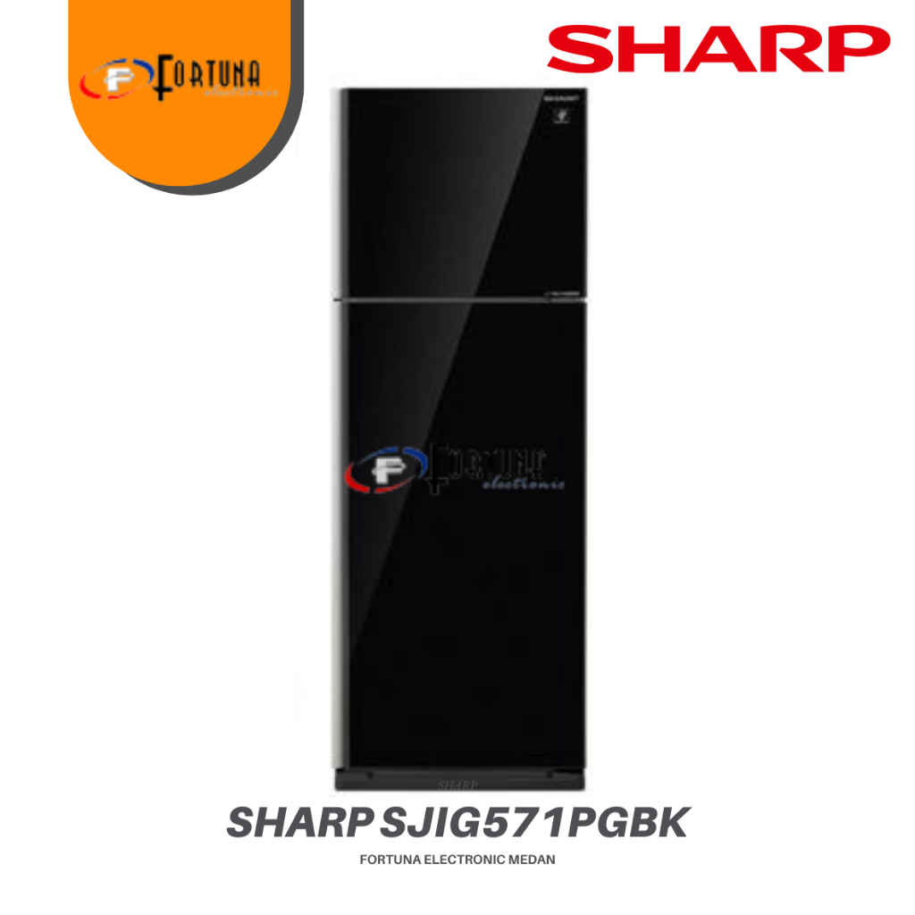 KULKAS SHARP 2 PINTU SJ-IG571PGBK J-TECH INVERTER 500 L SJIG571PGBK