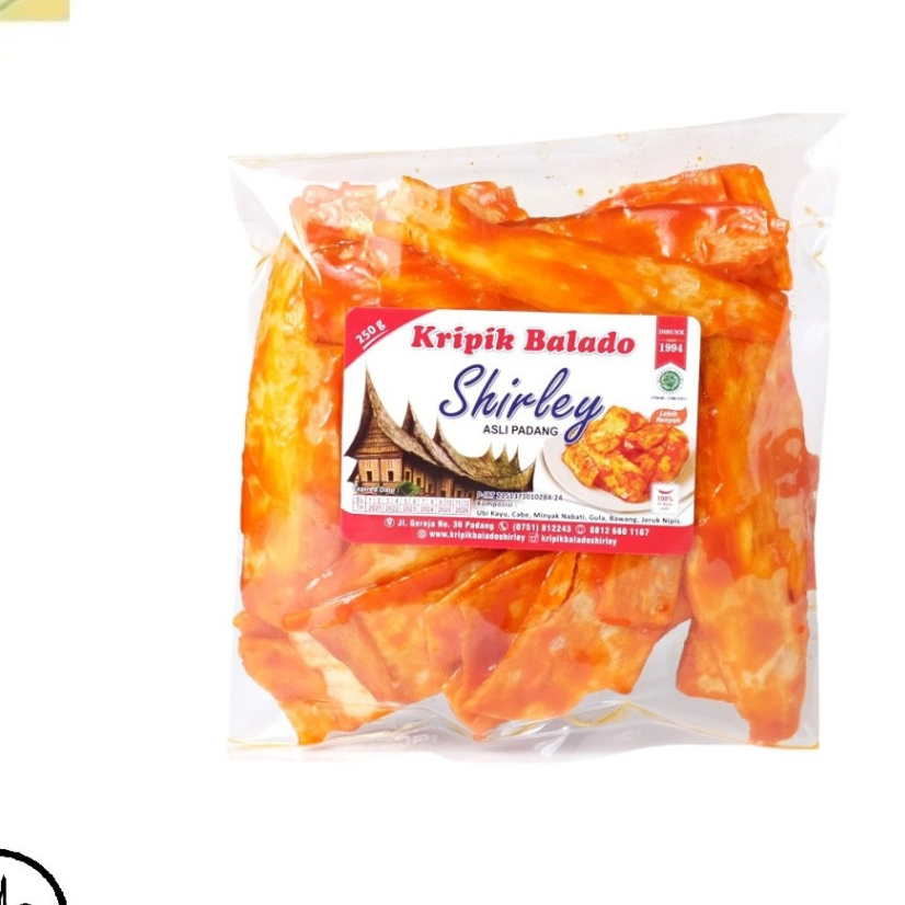 

Keripik Balado Sanjay Shirley Asli Padang 250g - BULAT