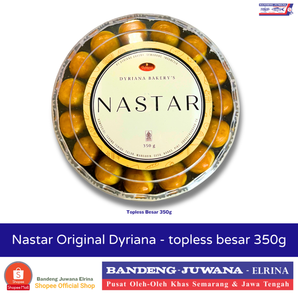 Nastar Original Topless Besar 350g merek Dyriana