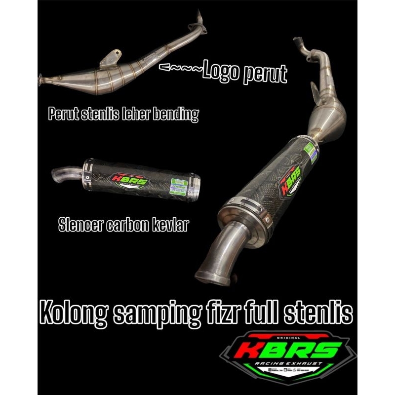Knalpot fizr kolong samping by KBRS RACING