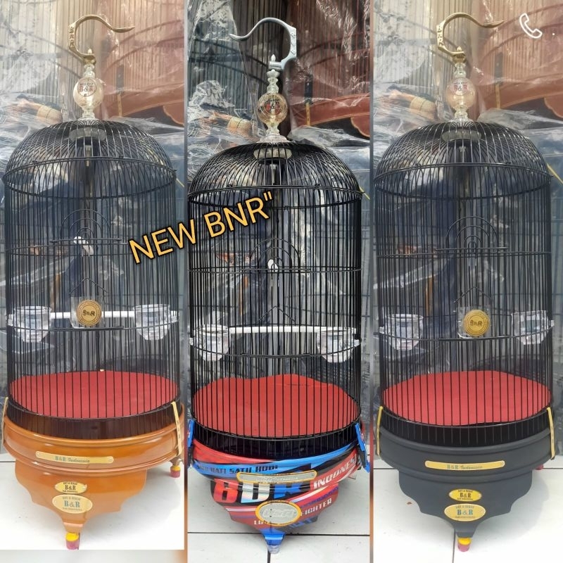 SANGKAR LOVE BIRD BNR PVC NATURAL / DOFF HITAM//AKSESORIS