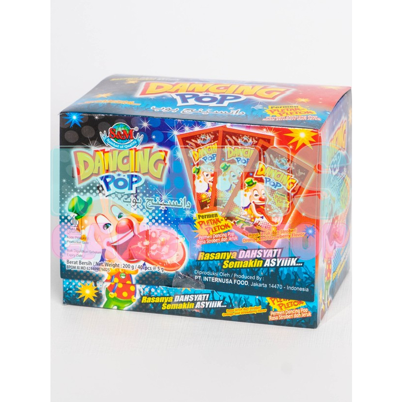 

PERMEN DANCING POP PLETOK 1 BOX ISI 40 PCS