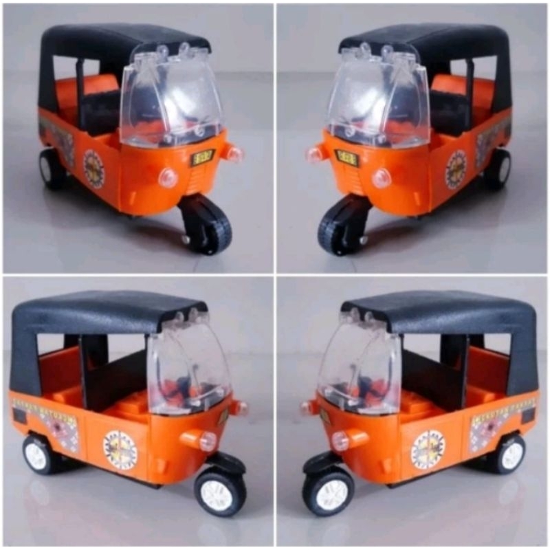 Mainan bajaj pullback - miniatur bajay - anak