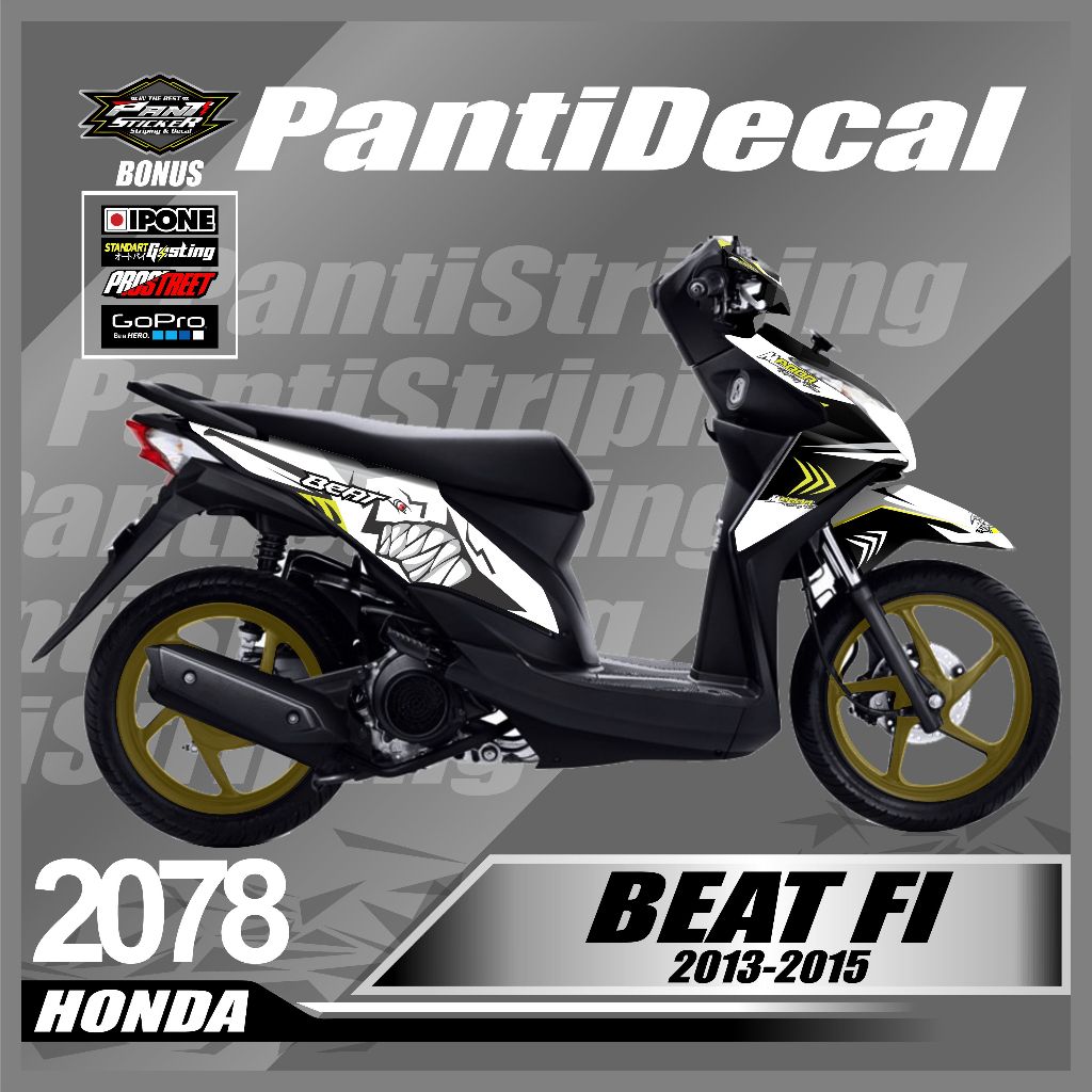 skotlet sticker Motor BEAT FI 2013-2015 Fullbody Motif HIU- striping motor beat fi fullbody fres des