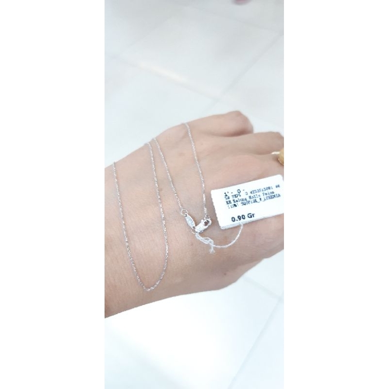 Kalung Dewasa Rantai Putih 1gram Kadar 10karat Semar Nusantara