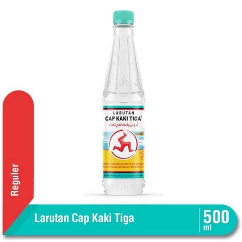 

Larutan Cap Kaki Tiga botol 500ml