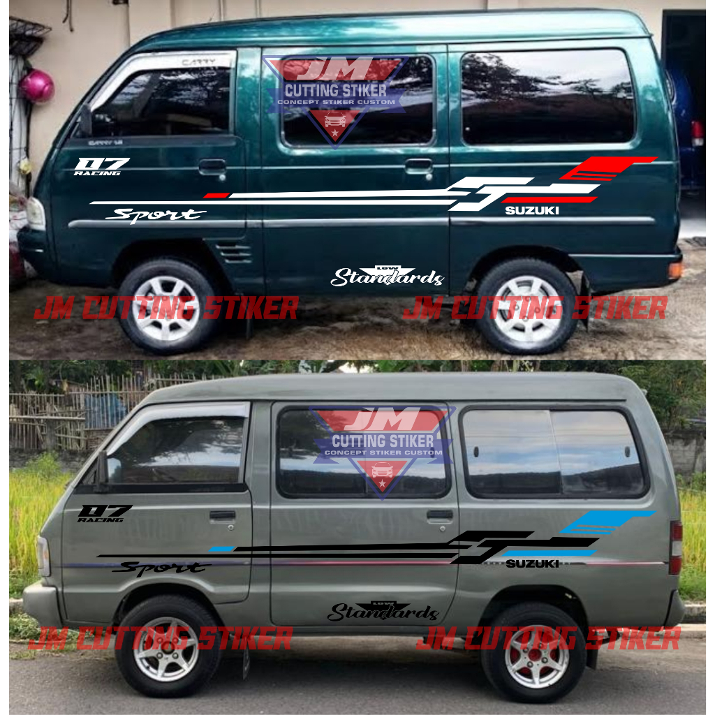 stiker cutting mobil suzuki carry futura stiker variasi list futura stiker striping mobil carry futu