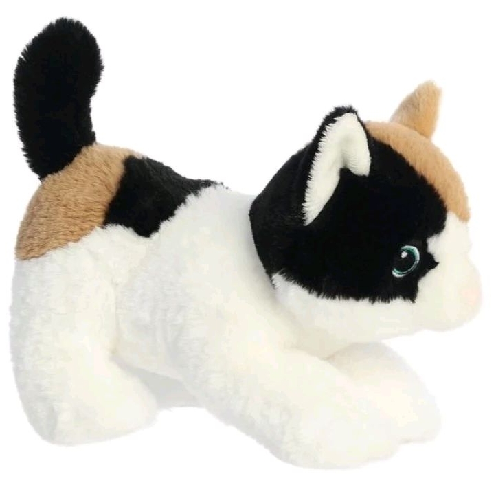BONEKA KUCING BELANG LORENG ANGGORA PERSIA SIZE L SEDANG KARAKTER BINATANG EDUKASI ANAK BAHAN RASFUR