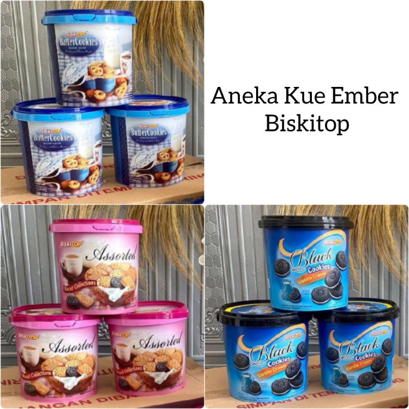 

Biskuit Ember Bulat - Butter Cookies Biskitop - Kue Kaleng Murah