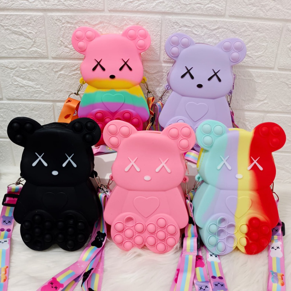 Paling Diminati Tas Anak Pop It Kaws Fashion Ukuran Besar Muat Hp