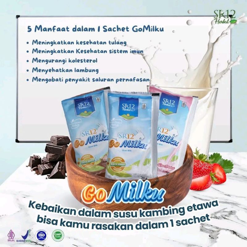 

GOMILKU SR12 SACHET 25gr | SUSU KAMBING ETAWA GOMILKU | SUSU HERBAL