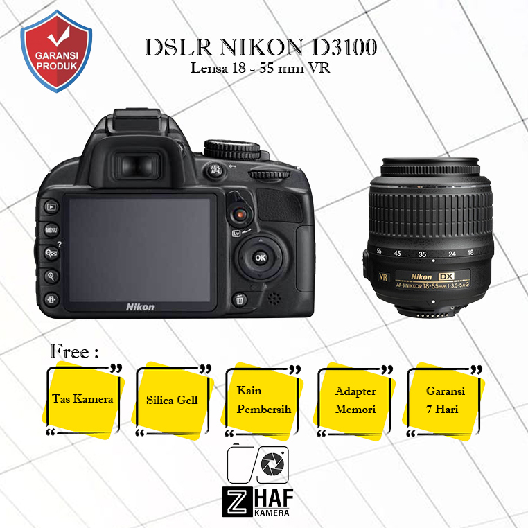 Nikon D3100 lensa 18-55mm