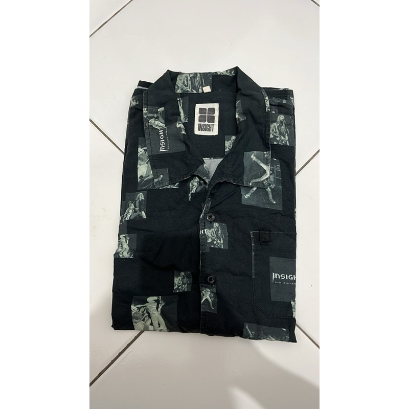 Kemeja Insight Nirvana Hitam L Original
