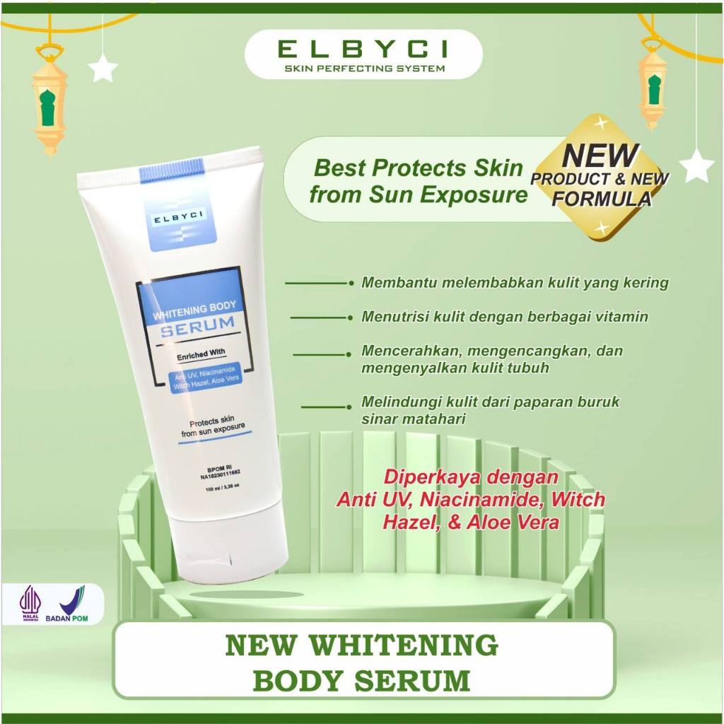 ELBYCI NEW WHITENING BODY SERUM - Lotion Pemutih Tubuh